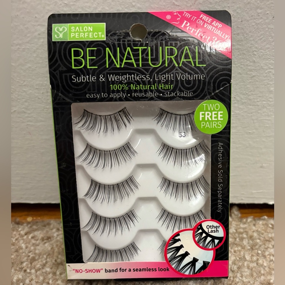 Salon Perfect Be Natural False Lashes NIB